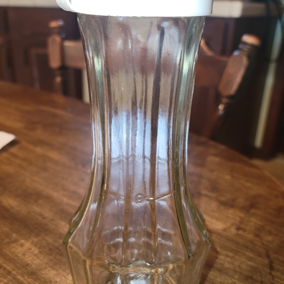 1980'S CLEAR GLASS CRUET - Picture 1 of 4